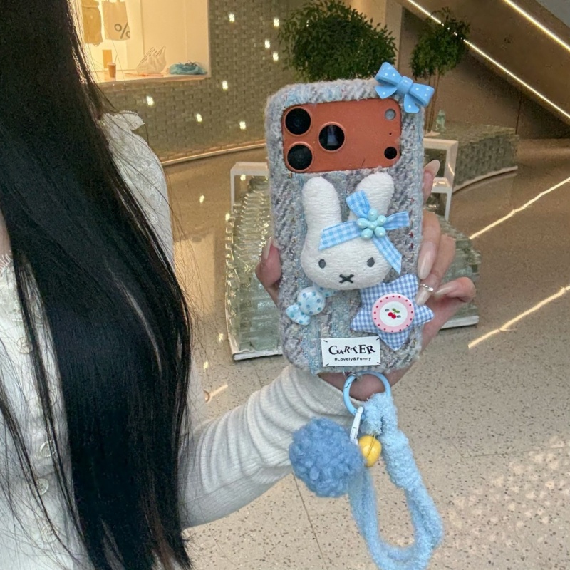 Fashion Ins Cute Cartoon fluf - Cute Cartoon Wrist Strap Silicone Case 评论和价格