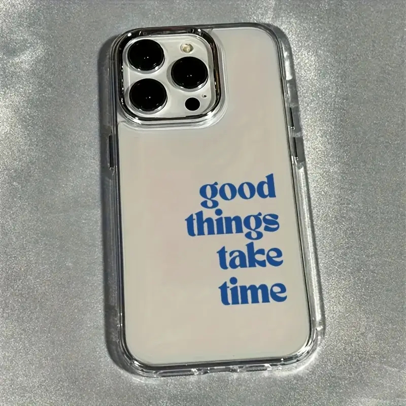 Good Things Take Time Lens Fra - Clear Shockproof Bumper Case 评论和价格
