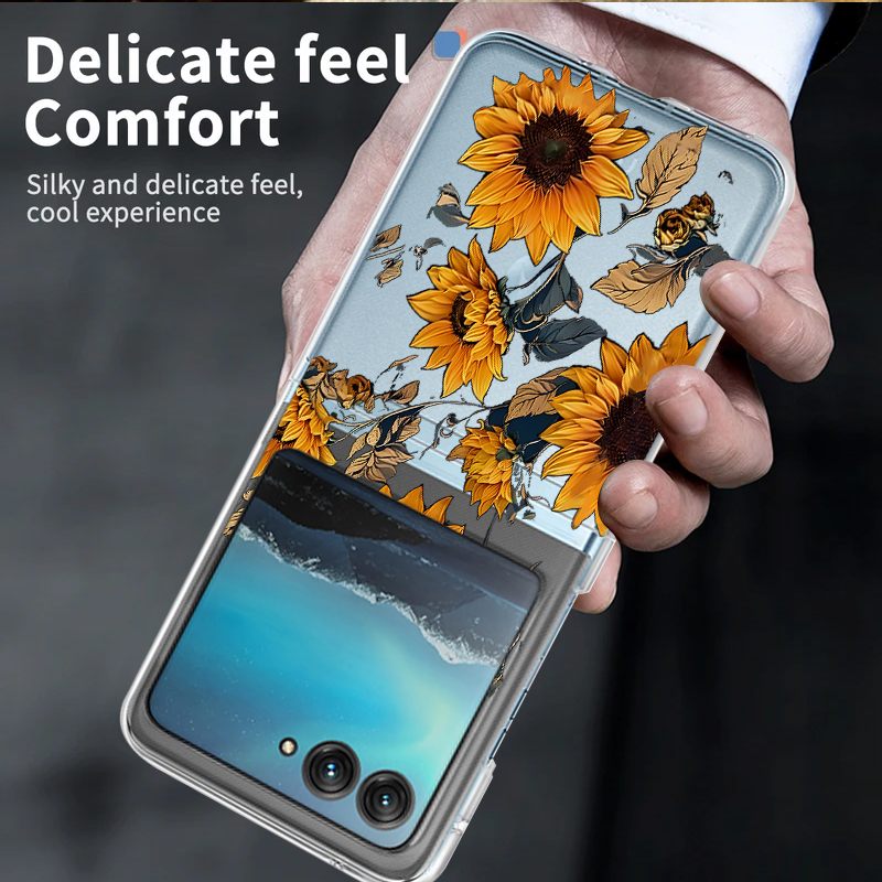 Sunflowers Pattern Clear Phone - Clear Shockproof Bumper Case 评论和价格