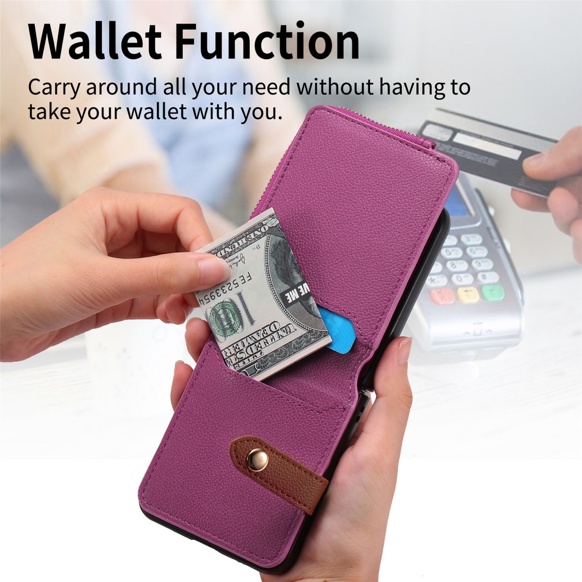 Luxury Card Holder Phone Case  - Leather Wallet Card Holder Phone Cover 评论和价格