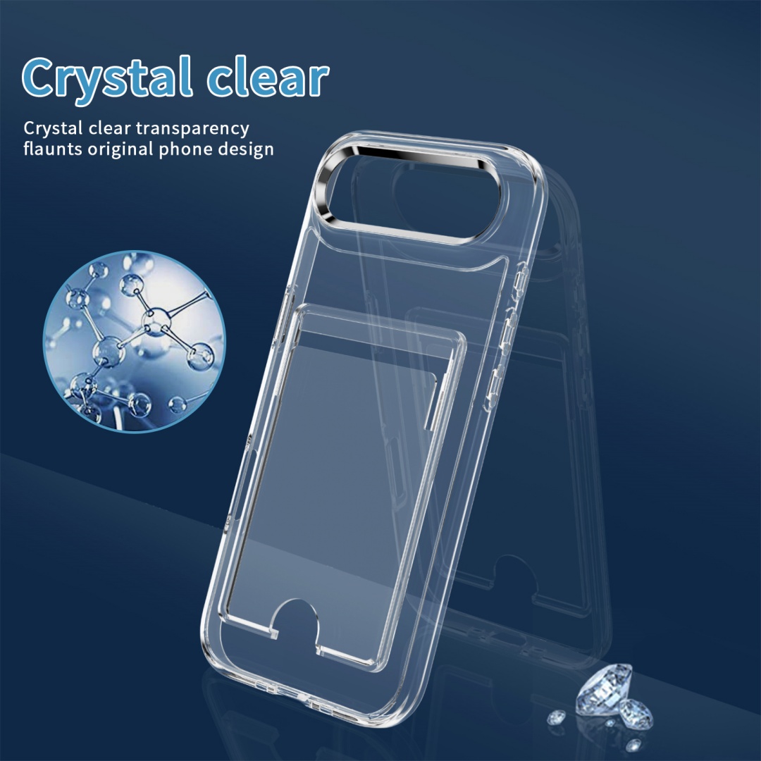 Luxury Clear Card Slot Holder  - Clear Shockproof Bumper Case 评论和价格